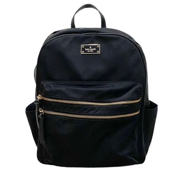 kate spade Bags Kate Spade Wilson Road Bradley Black Backpack Gold